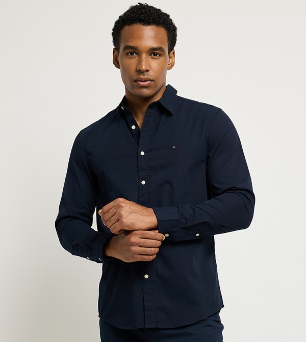 Flag Detail Long Sleeves Shirt