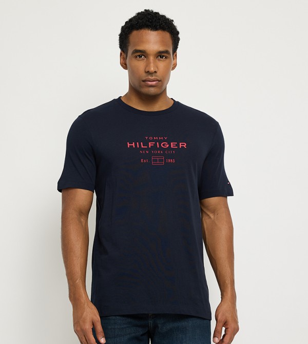 Logo Printed Crew Neck T-Shirt
