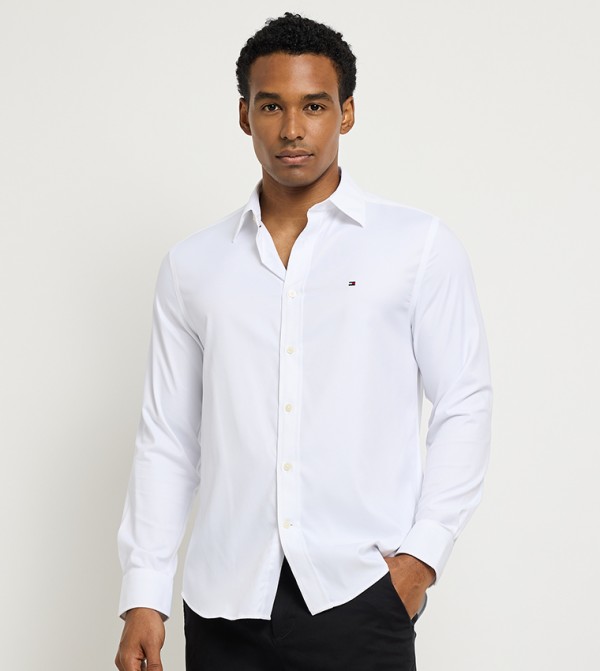 Flag Detail Long Sleeves Shirt