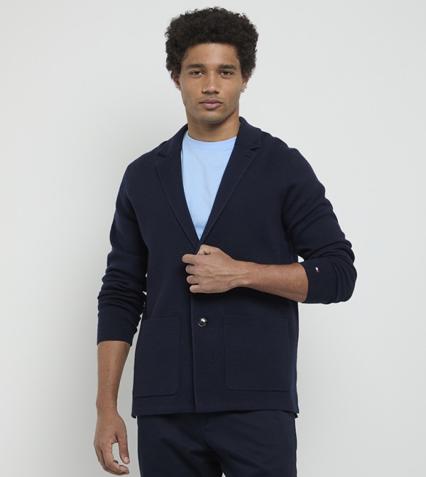 Logo Detail Knitted Jacket