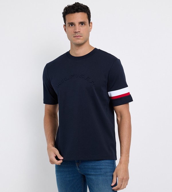 Short Sleeves Insert Casual T-Shirt