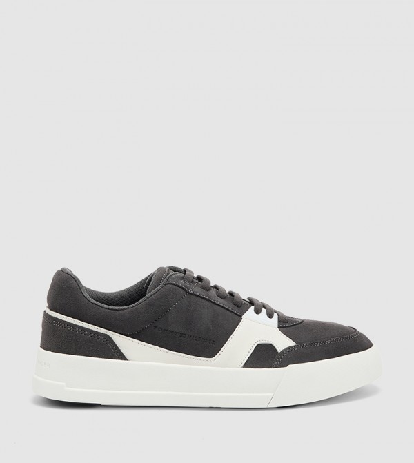 Color Block Court Craft Lace-Up Sneakers