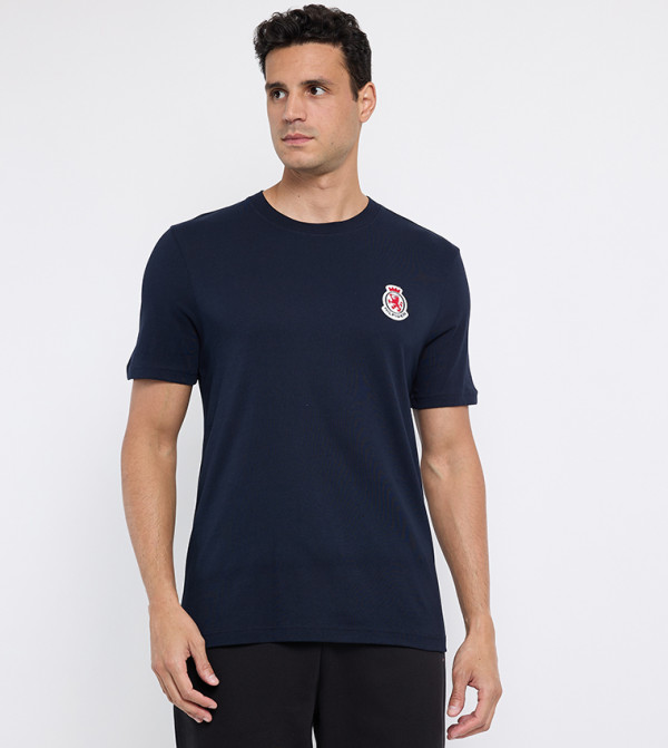 Logo Detail Short Sleeves Casual T-Shirt
