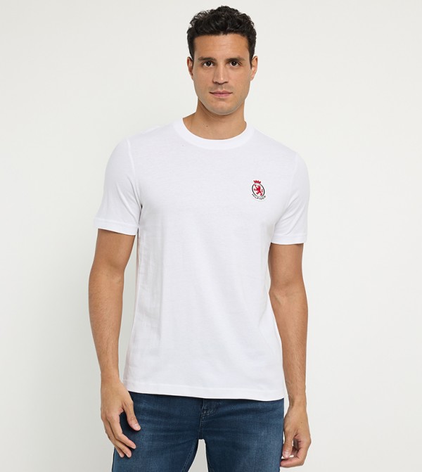 Logo Detail Short Sleeves Casual T-Shirt