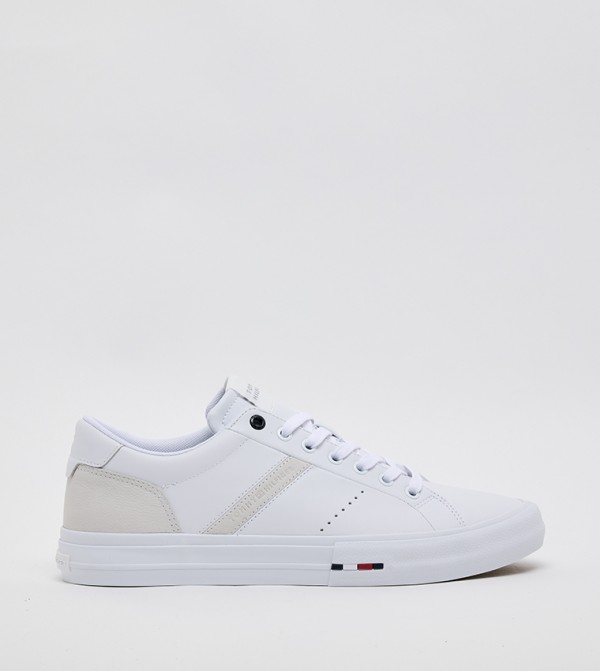 HI VULC LTH STREET Textured Low-Top Sneakers