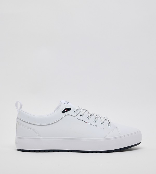 HI VULC CORE Textured Low-Top Sneakers