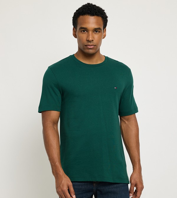 Flag Detail Raglan Sleeves Active T-Shirt
