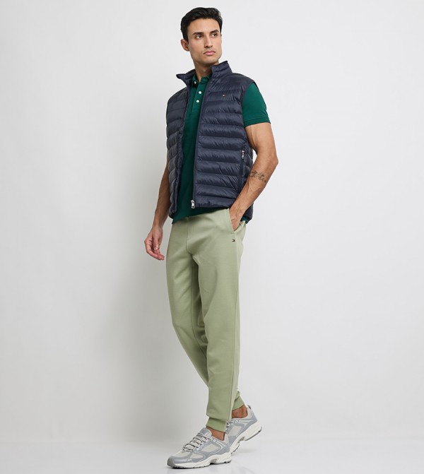 INTECHNO Solid Drawstring Waist Joggers
