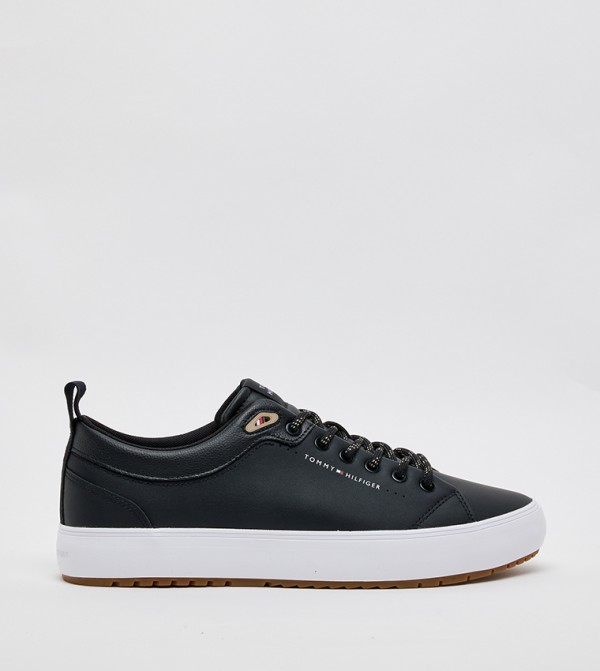 HI VULC CORE Textured Low-Top Sneakers
