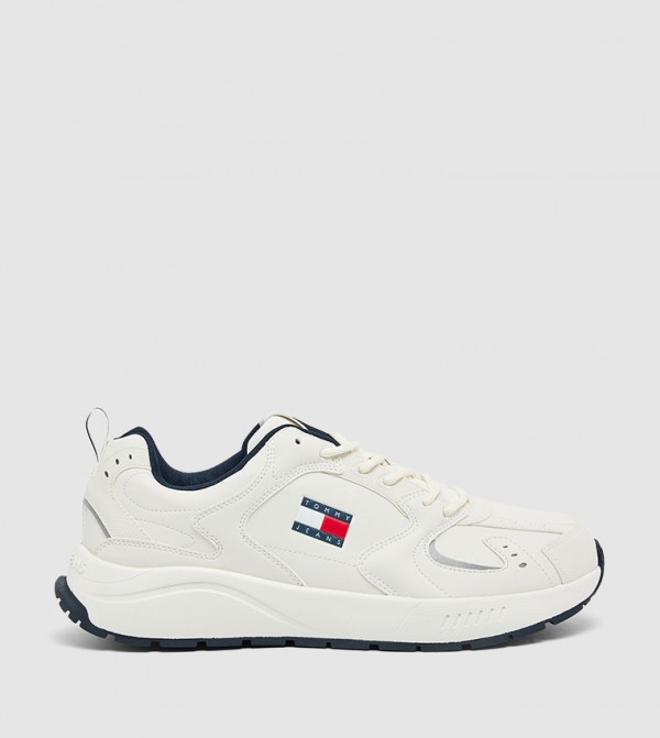 Logo Printed Lace-Up Runner Sneakers