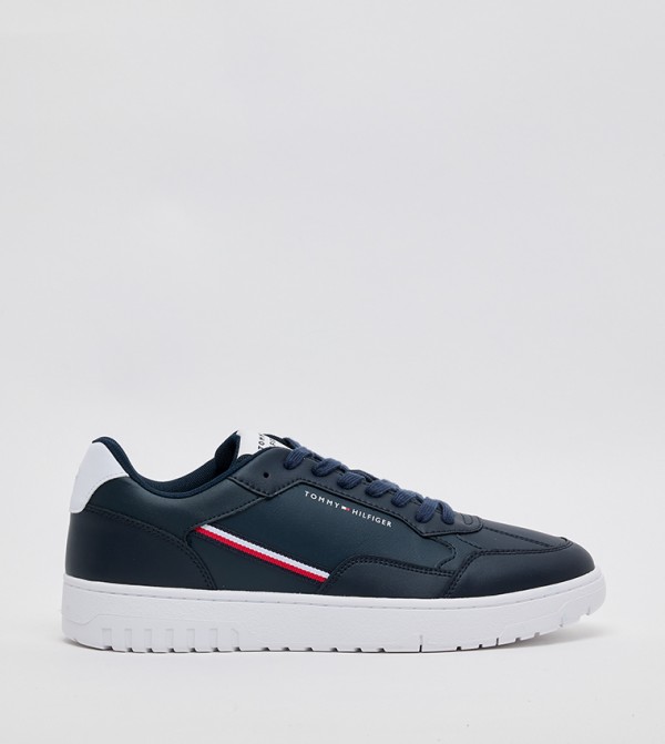 CORE Striped Low-Top Basketball Sneakers