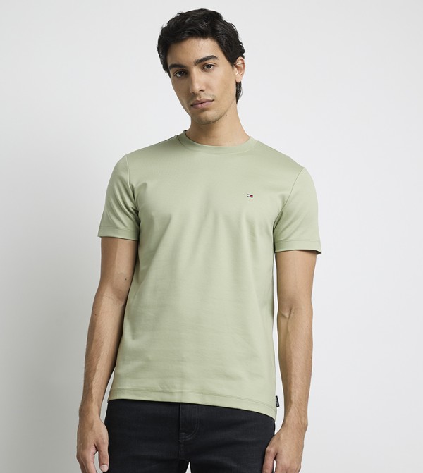 Flag Detail Short Sleeves T-Shirt
