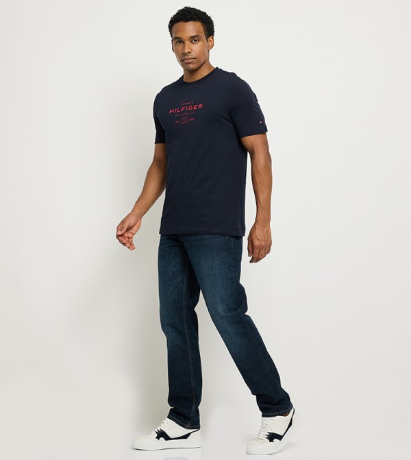 DENTON Faded Straight Fit Jeans