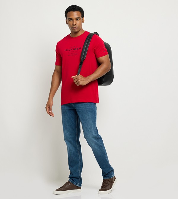 DENTON Faded Straight Fit Jeans