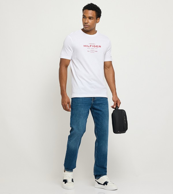 DENTON Faded Straight Fit Jeans