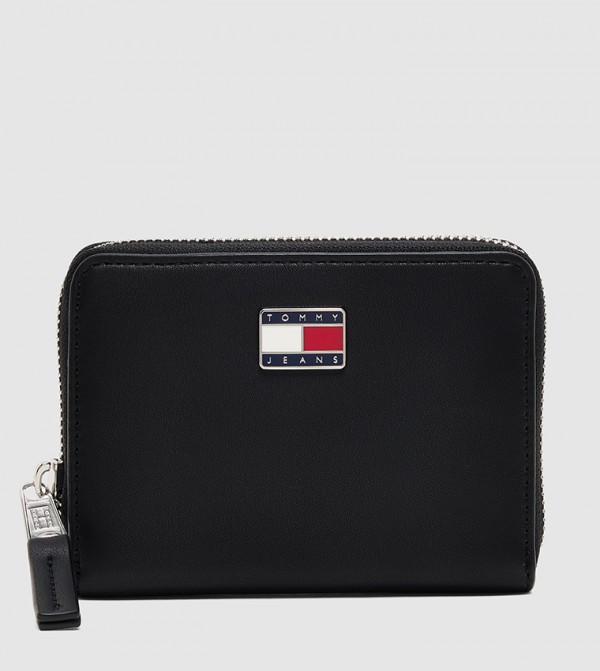 COOL Logo Detail Zip-Around Wallet