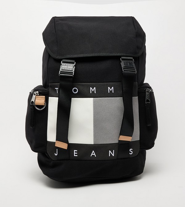 Flag Detail Flap Backpack