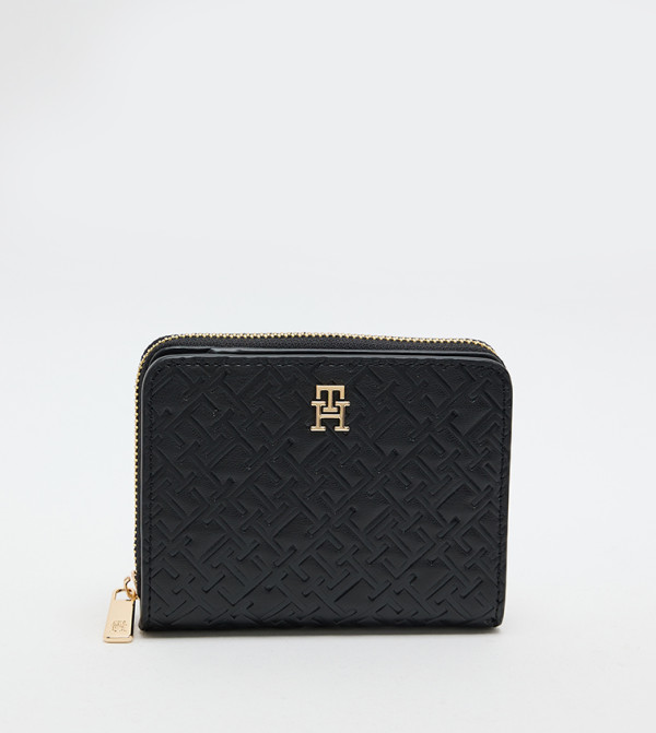 Logo Detail Zip-Around Wallet