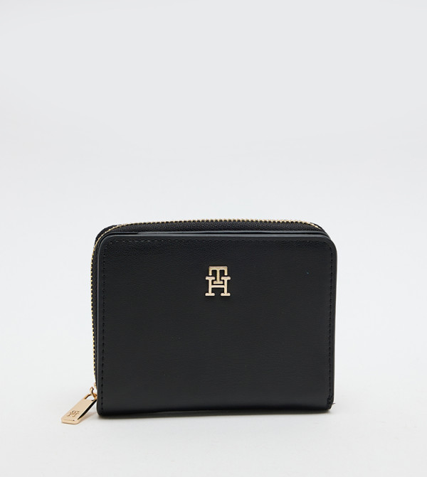 Logo Detail Zip-Around Wallet