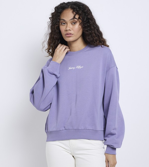 Printed Crew Neck Sweatshirt