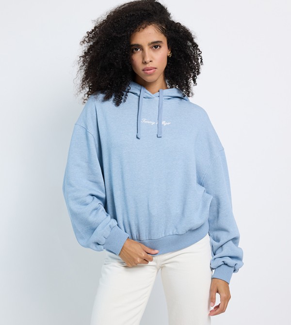 Logo Printed Long Sleeves Hoodie