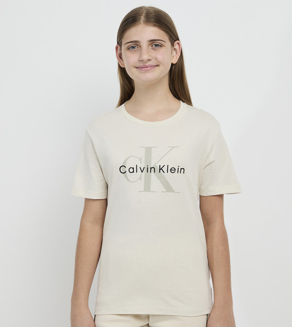 Logo Printed Crew Neck T-Shirt