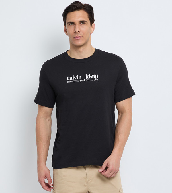 Logo Printed Crew Neck T-Shirt