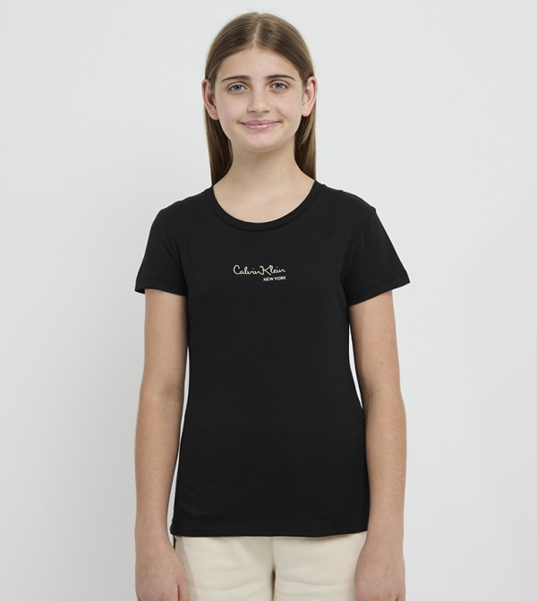 Logo Printed Crew Neck T-Shirt