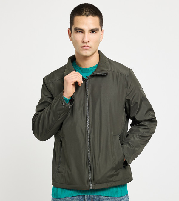 Zip-Through Puffer Jacket