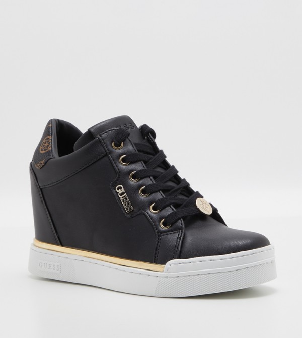 Guess high top wedge sneakers hot sale