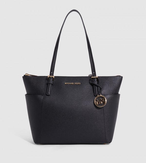 Buy Michael Kors JET SET Textured Tote Bag In Black 6thStreet UAE