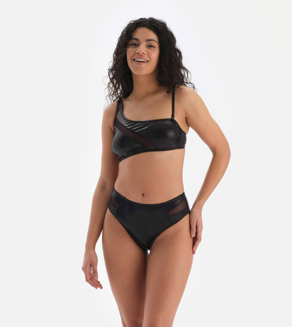 Plus Blue Floral Triangle Bikini Top | Plus Size | PLT