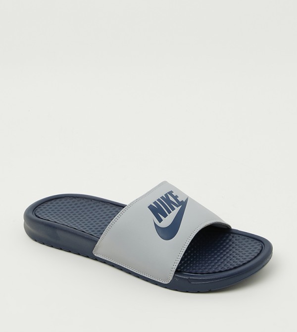 Buy Nike Benassi JDI Print Running Slides In Multiple Colors