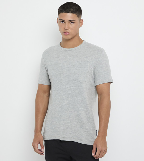 Solid Crew Neck T-Shirt