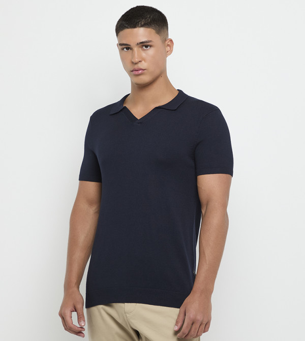 Solid Short Sleeves Pique Polo T-Shirt