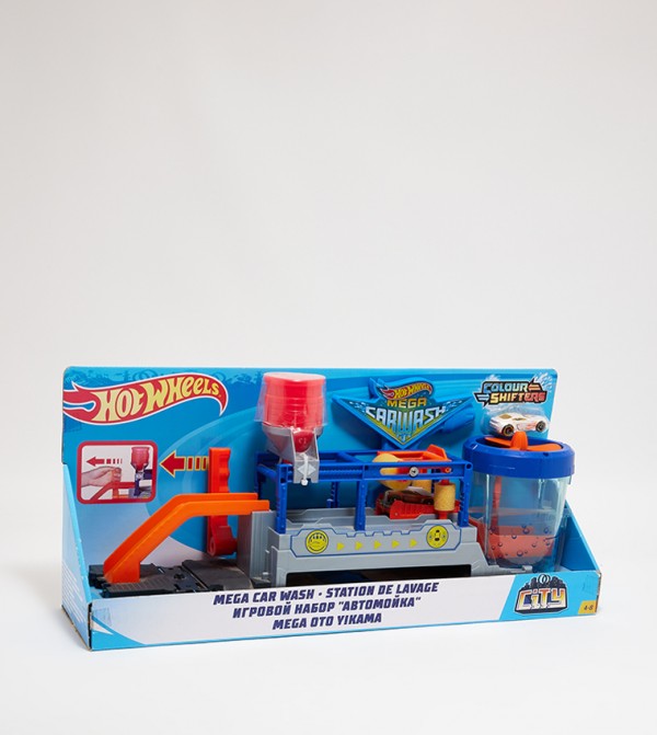 Pista Hot Wheels Mega Tower Car Wash Wash Playset Hot Wheels City