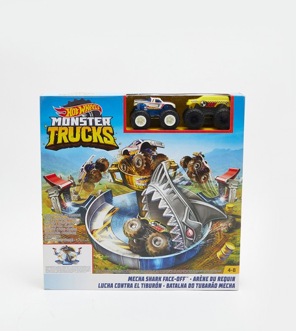 Hot wheels monster truck hotsell mecha shark face off