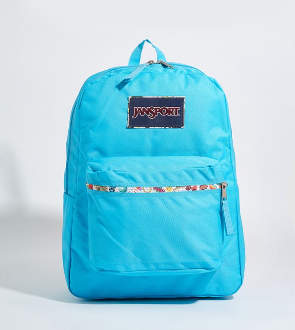 Pale blue jansport best sale backpack