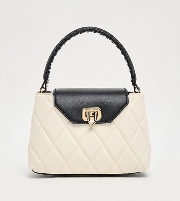 ARWEN Quilted Braided-Strap Shoulder Bag