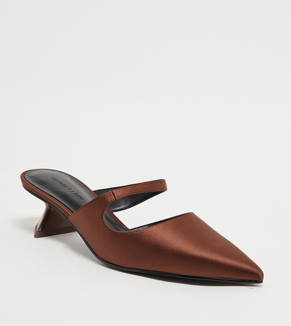 Asymmetric Sculptural Heel Pumps