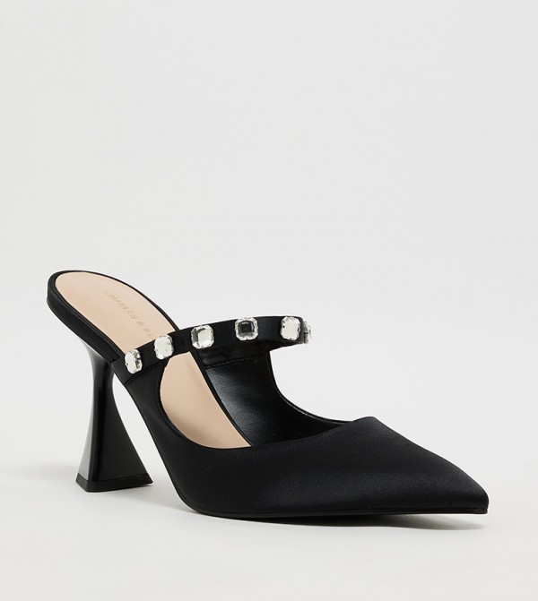 Gem Embellished Mule Pumps