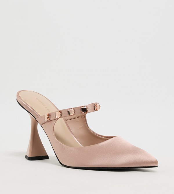 Gem Embellished Mule Pumps