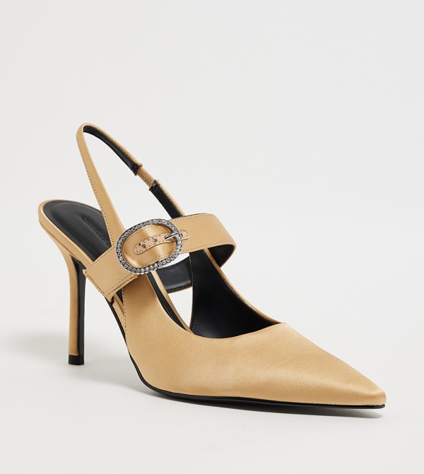 Embellished Slingback Pumps