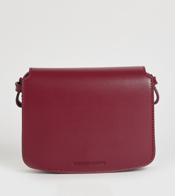 Textured Flap Crossbody Bag