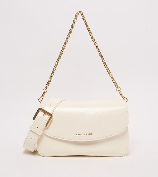 CAIA Flap Closure Shoulder Bag
