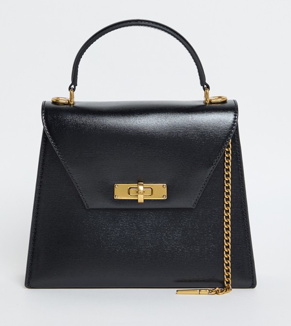 SAMANTHA Twist-Lock Top Handle Bag