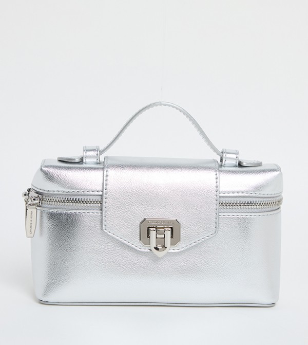 ARWEN Metallic Twist Lock Vanity Bag
