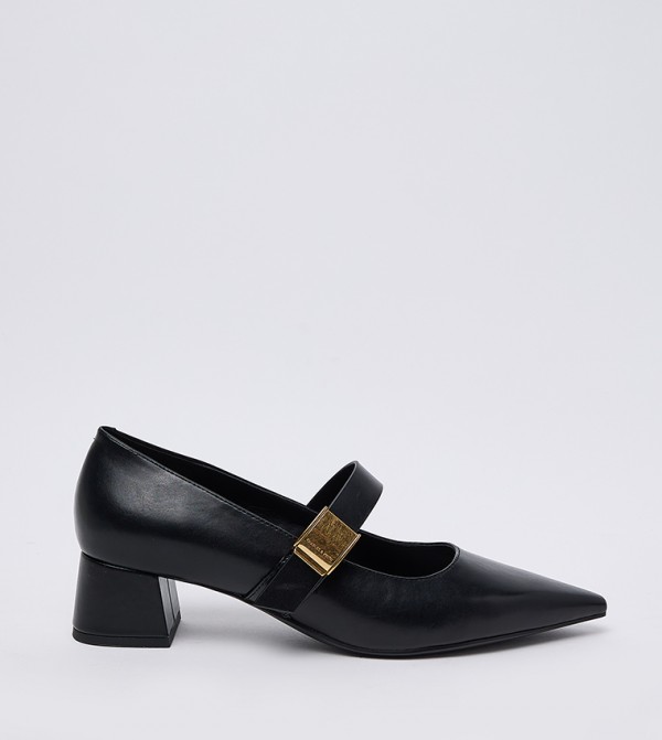 Yvette Metal Detail Mary Jane Pumps