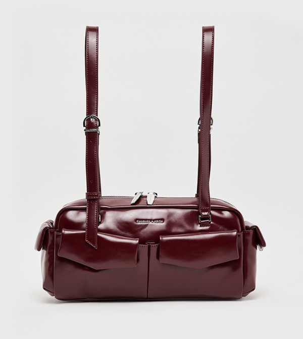 RACHEL Elongated Multi-Pocket Shoulder Bag