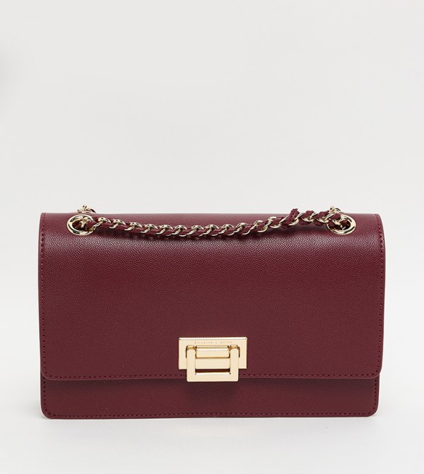 EVERLINE Textured Flap Shoulder Bag